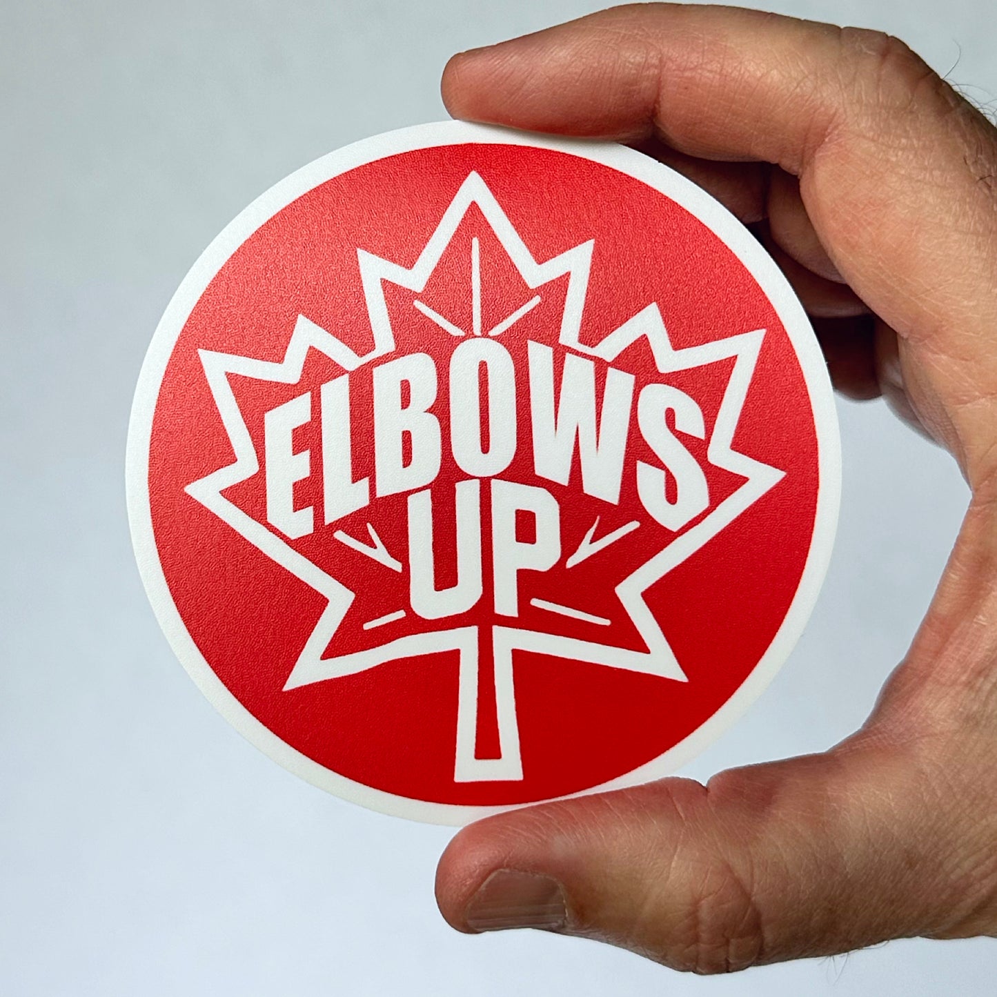 ELBOWS UP - OFFICIAL PLC STICKER