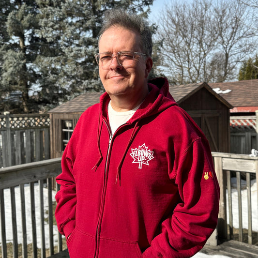 Elbows Up Full Zip Hooded Sweatshirt