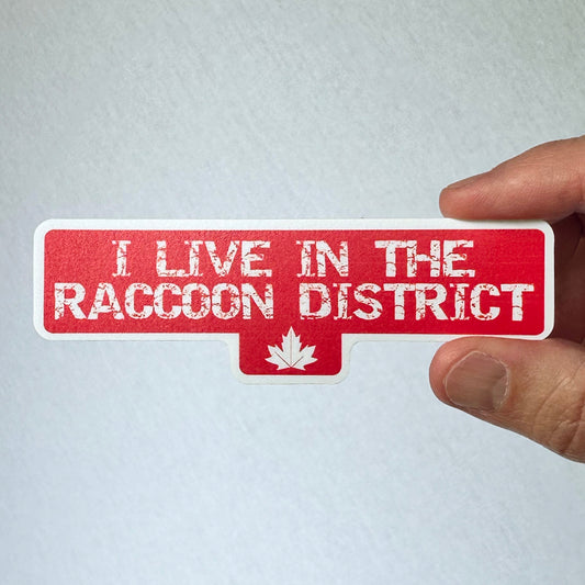RACCOON DISTRICT - OFFICIAL PLC STICKER