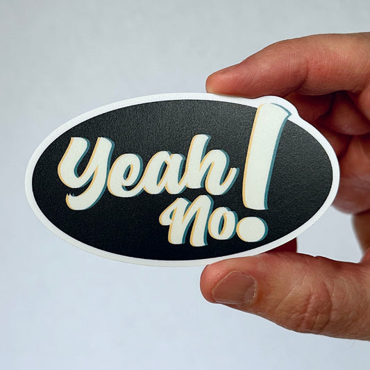 YEAH NO - OFFICIAL PLC STICKER