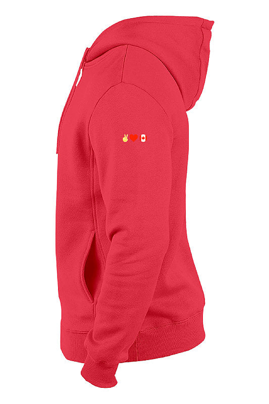 Plain red sales pullover hoodie