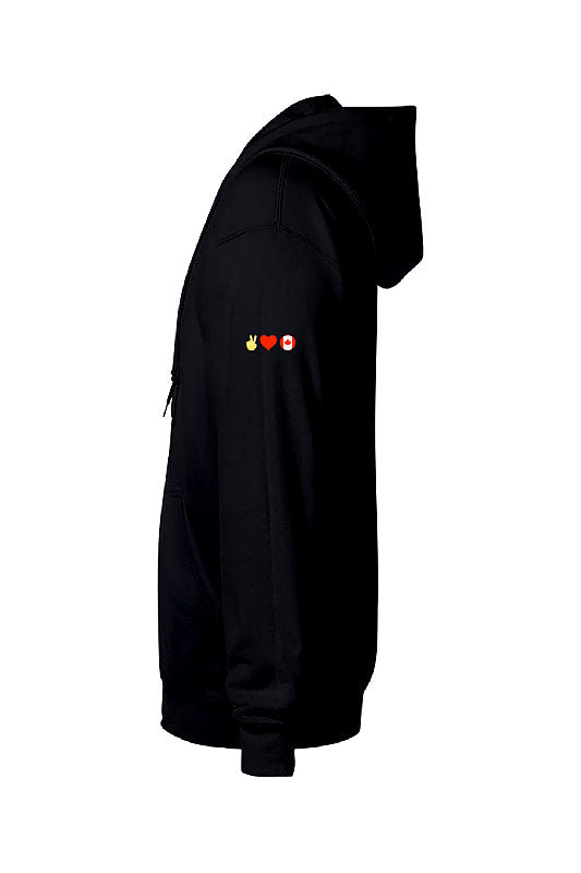 VIVE LE CANADA Full Zip Hoodie – PeaceLoveCanada