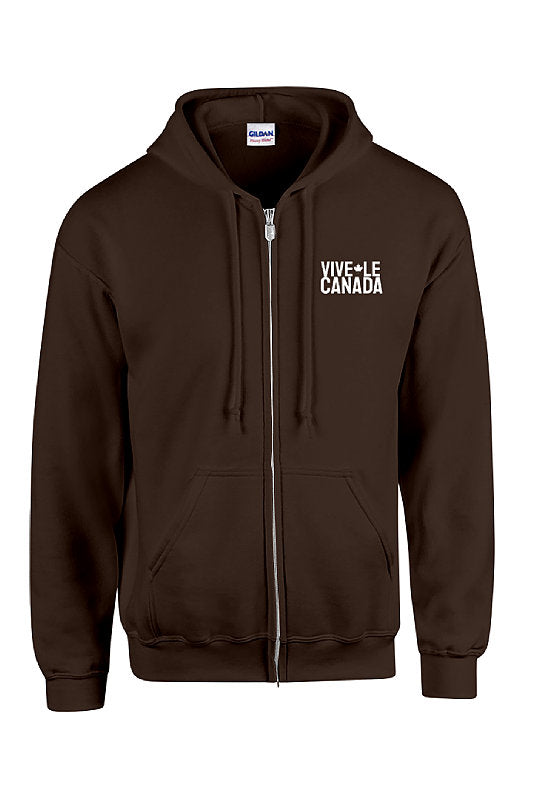 VIVE LE CANADA Full Zip Hoodie – PeaceLoveCanada VIVE LE CANADA Full Zip Hoodie – PeaceLoveCanada